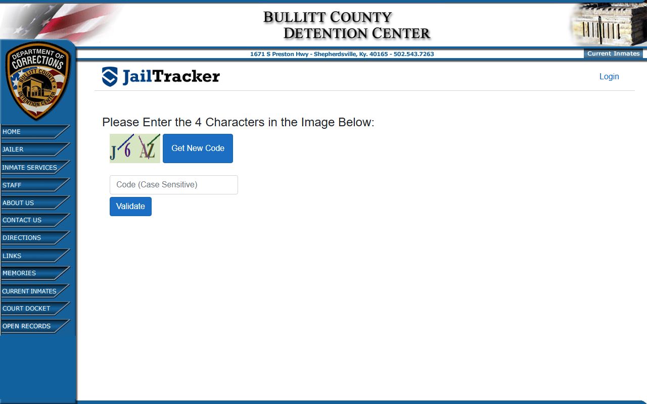 Bullitt County current inmates roster page