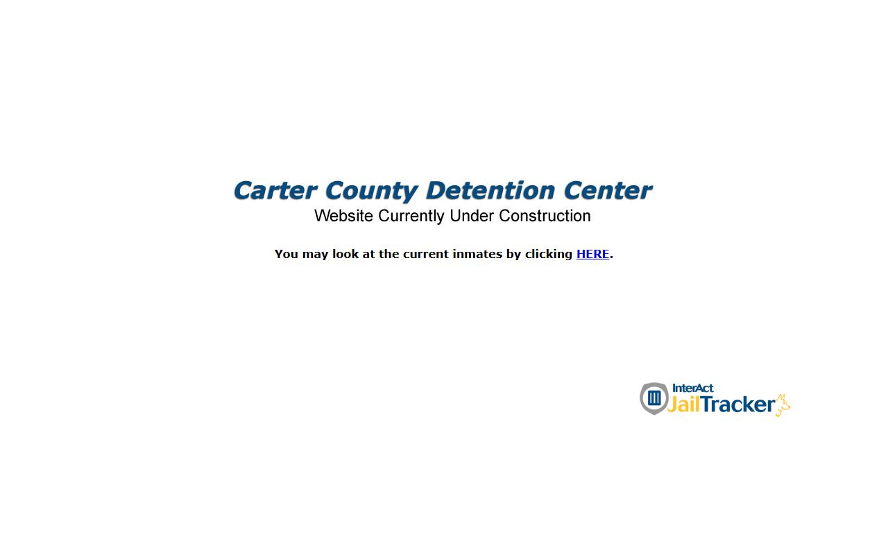 Carter County jail roster search system