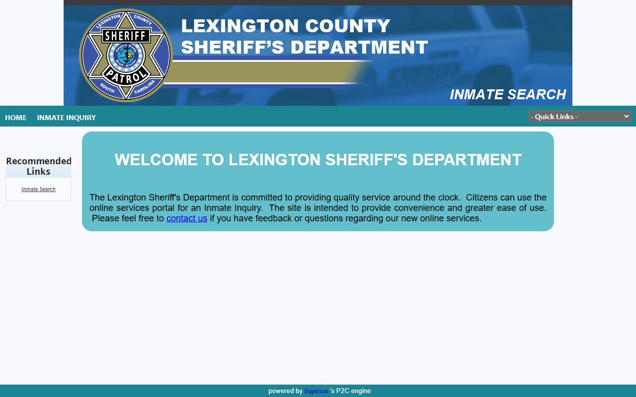 Lexington Sheriff jail portal for Fayette County inmate searches