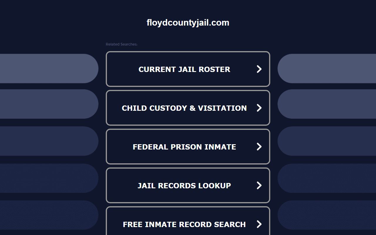 Floyd County jail roster search interface