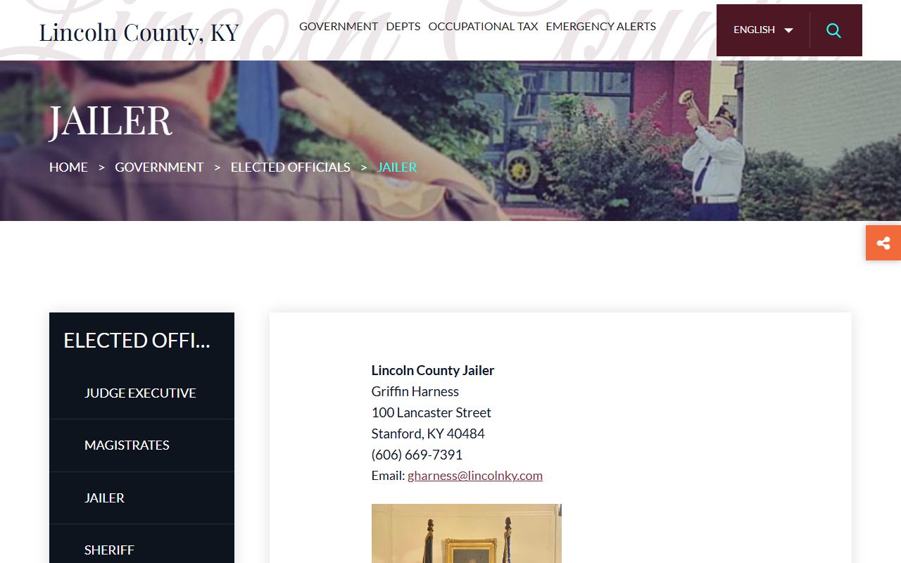 Lincoln County jail roster search system