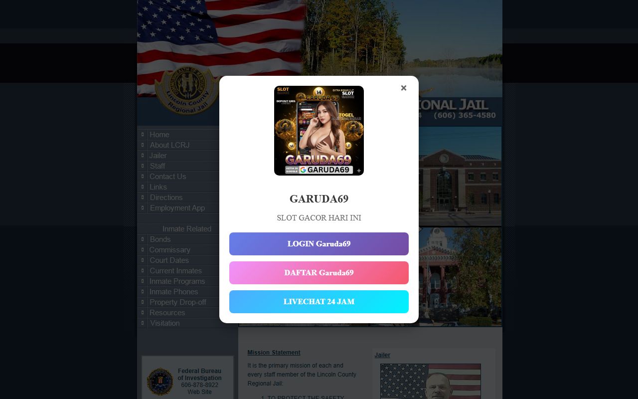 Lincoln County jail roster search system