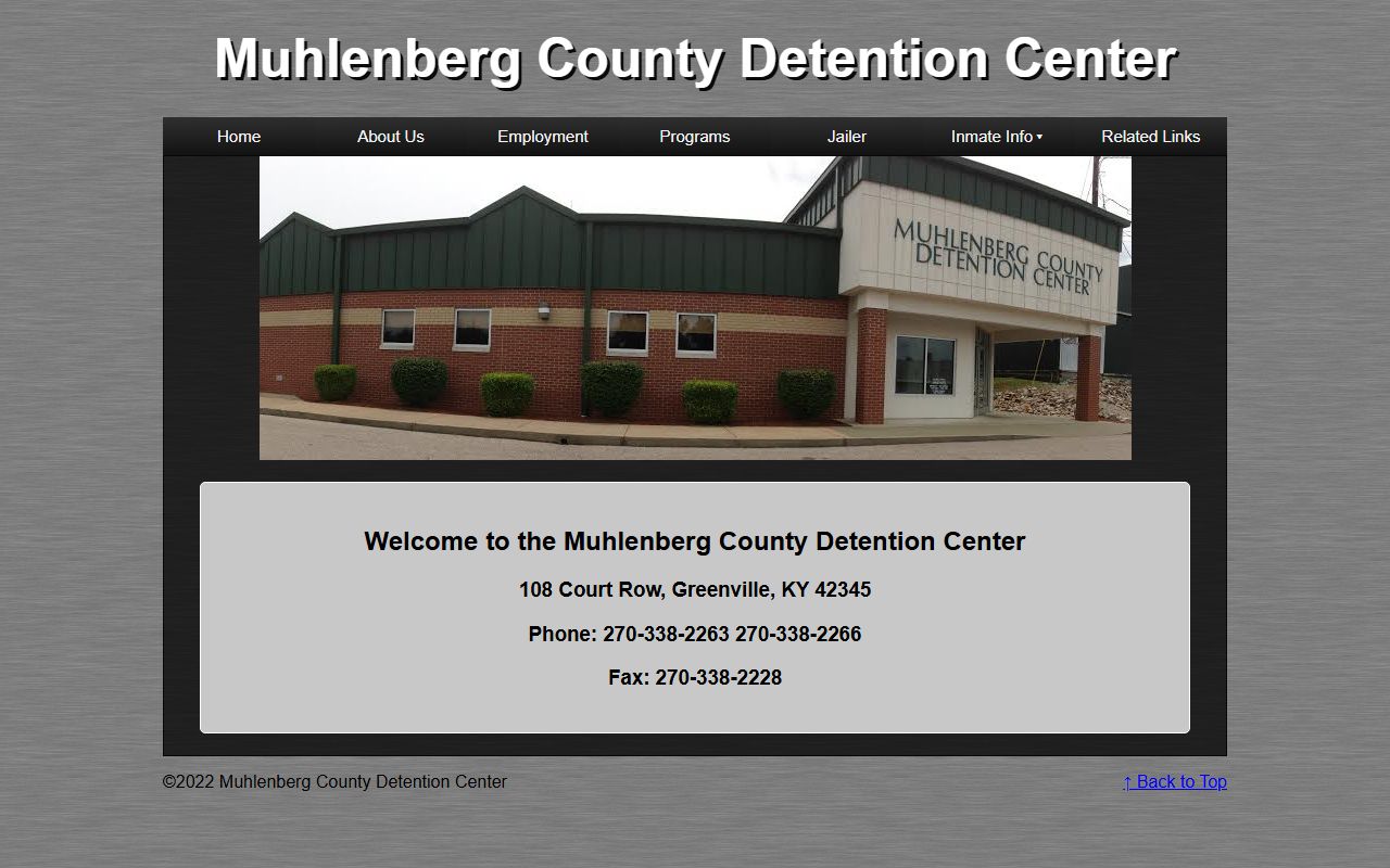 Muhlenberg County Detention Center facility page