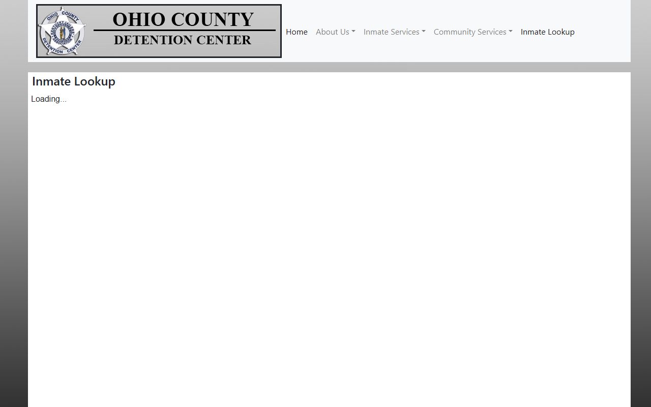 Ohio County jail roster search system