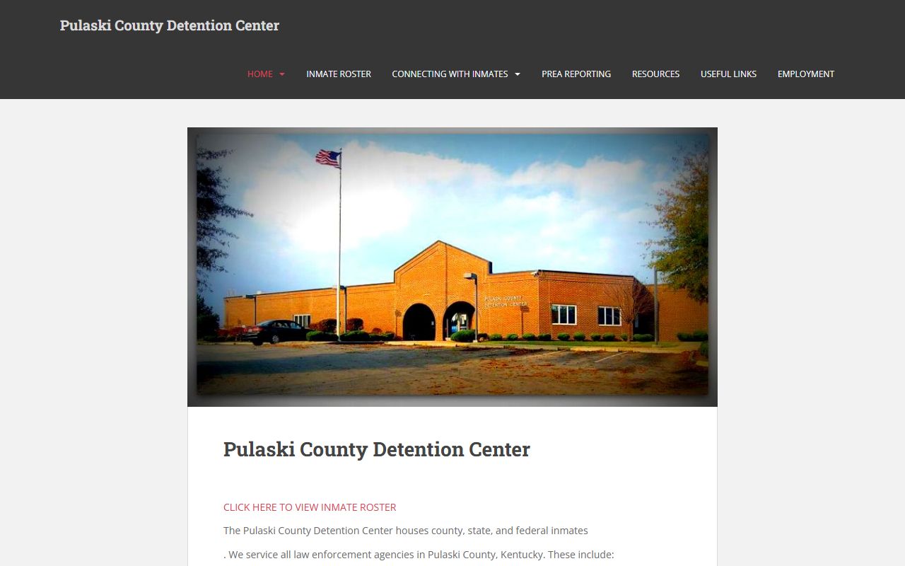 Pulaski County Detention Center facility in Somerset Kentucky