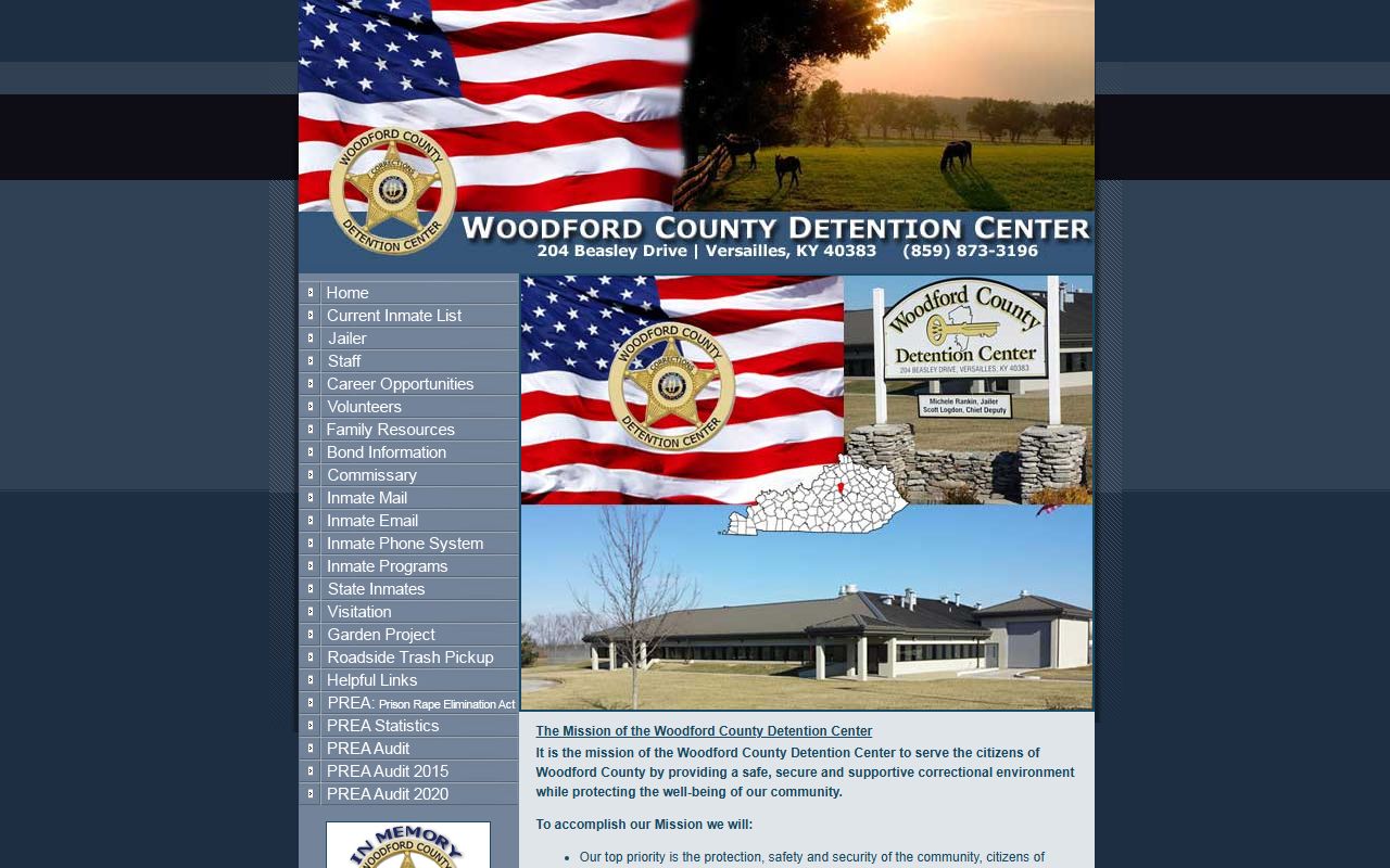 Woodford County Detention Center homepage